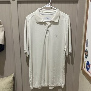 Men's White Tommy Bahama Polo Shirt
